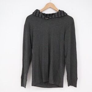 Two Blind Brothers Hoodie Mens XS Pullover Charcoal Gray Braille Tag NEW